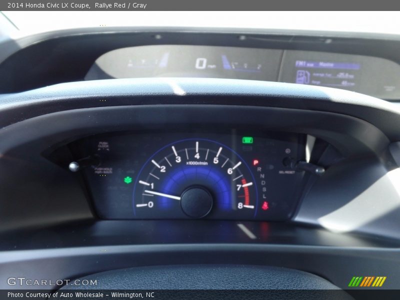 Rallye Red / Gray 2014 Honda Civic LX Coupe