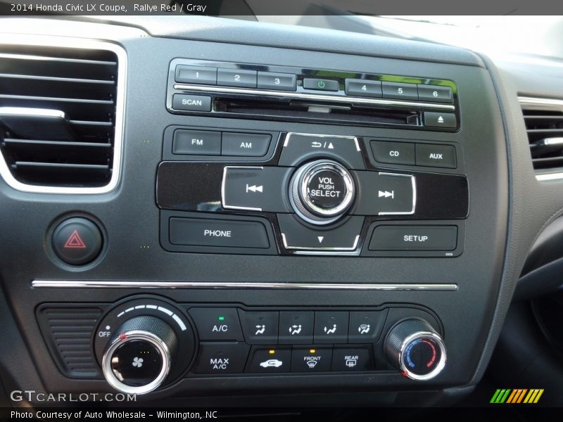 Rallye Red / Gray 2014 Honda Civic LX Coupe