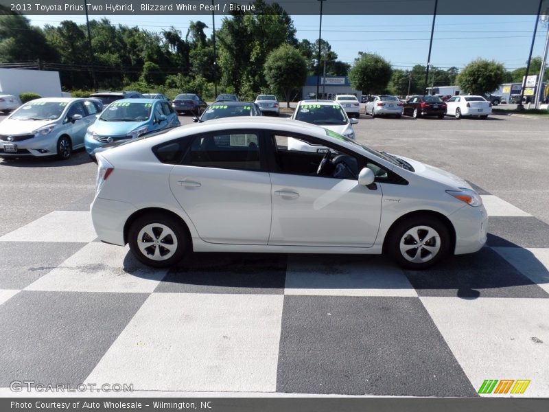 Blizzard White Pearl / Bisque 2013 Toyota Prius Two Hybrid