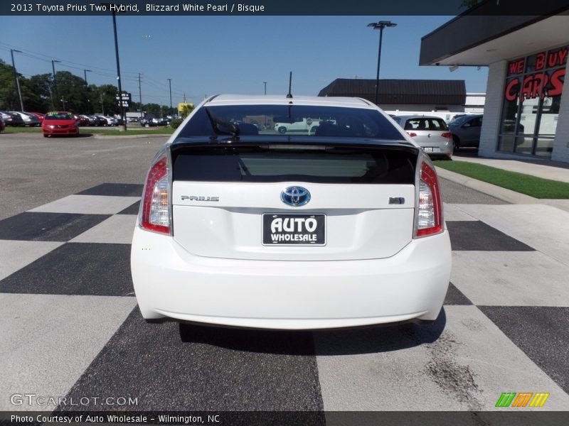 Blizzard White Pearl / Bisque 2013 Toyota Prius Two Hybrid