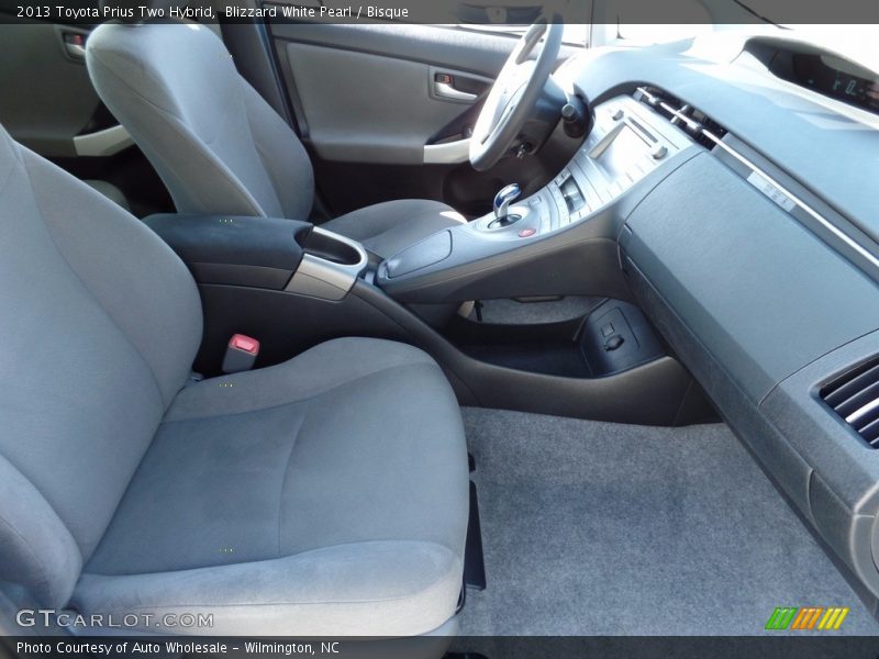 Blizzard White Pearl / Bisque 2013 Toyota Prius Two Hybrid