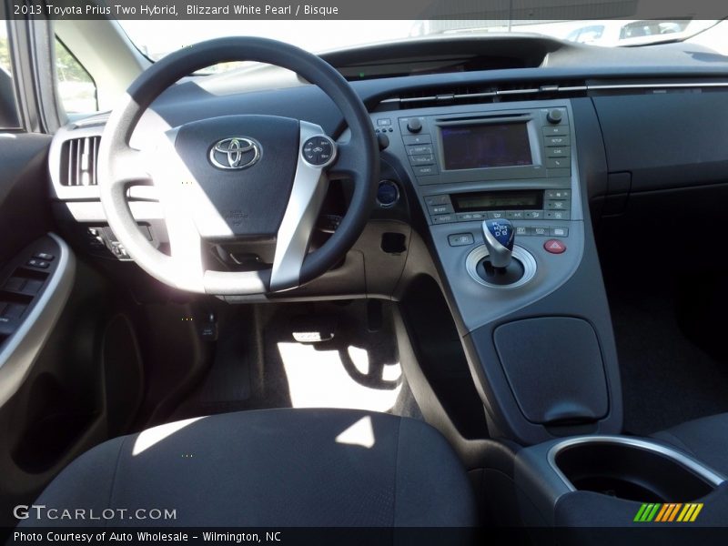 Blizzard White Pearl / Bisque 2013 Toyota Prius Two Hybrid