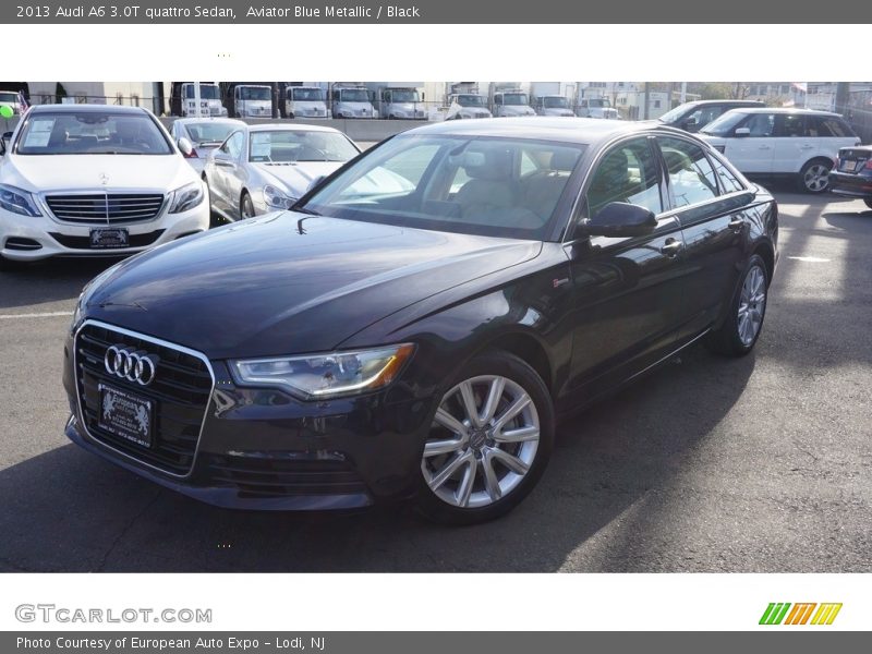 Aviator Blue Metallic / Black 2013 Audi A6 3.0T quattro Sedan