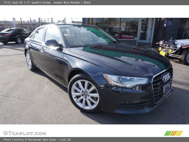 Aviator Blue Metallic / Black 2013 Audi A6 3.0T quattro Sedan