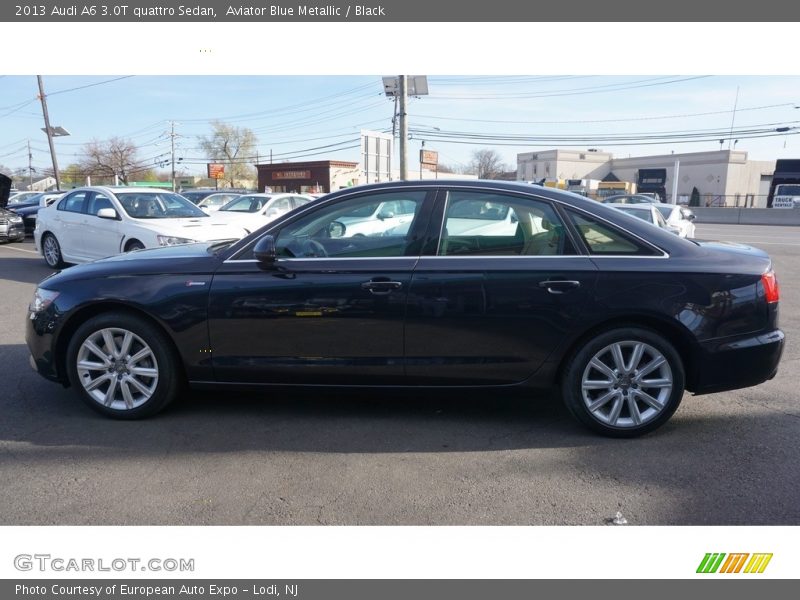 Aviator Blue Metallic / Black 2013 Audi A6 3.0T quattro Sedan