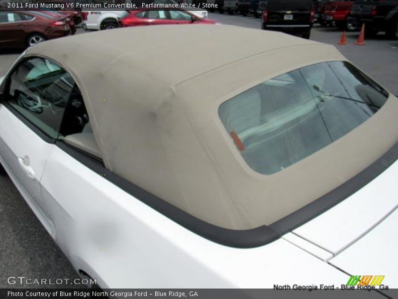 Performance White / Stone 2011 Ford Mustang V6 Premium Convertible
