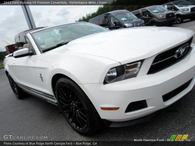 Performance White / Stone 2011 Ford Mustang V6 Premium Convertible