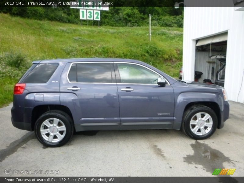 Atlantis Blue Metallic / Jet Black 2013 GMC Terrain SLE AWD