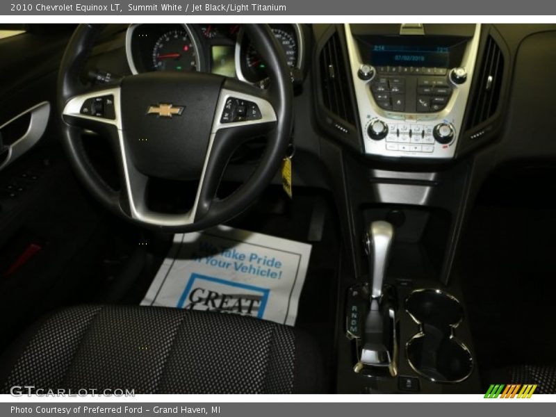 Summit White / Jet Black/Light Titanium 2010 Chevrolet Equinox LT
