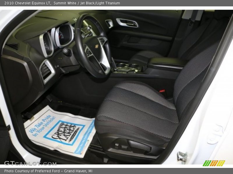 Summit White / Jet Black/Light Titanium 2010 Chevrolet Equinox LT