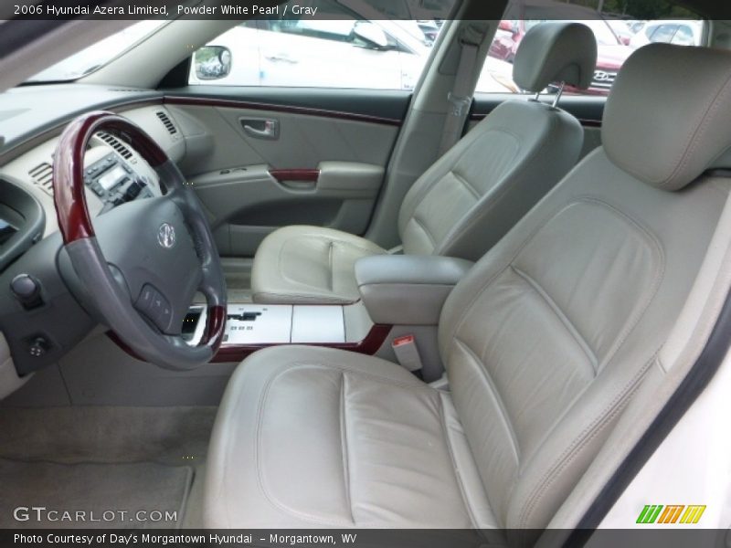 Powder White Pearl / Gray 2006 Hyundai Azera Limited