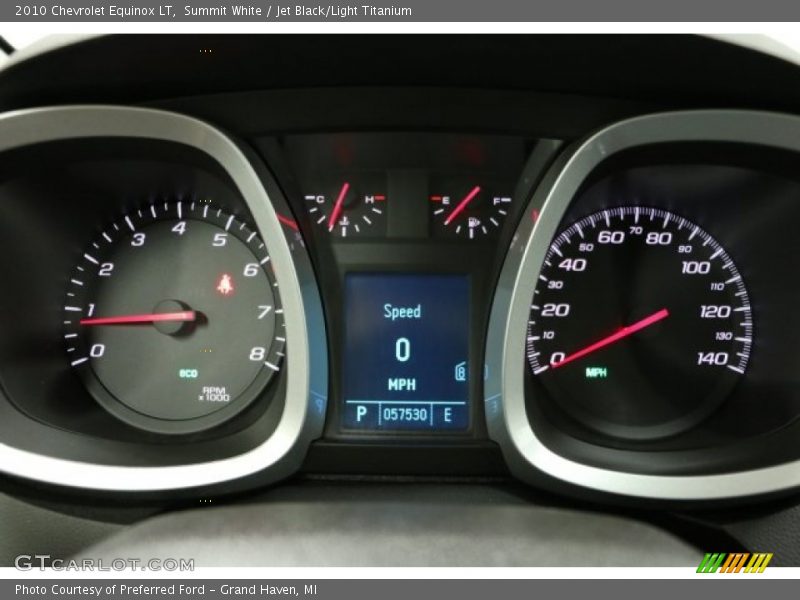 Summit White / Jet Black/Light Titanium 2010 Chevrolet Equinox LT