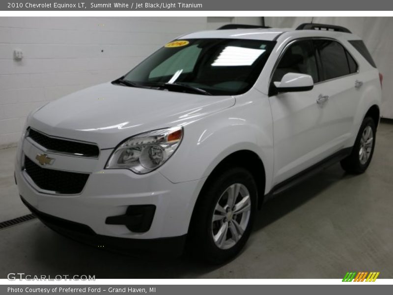 Summit White / Jet Black/Light Titanium 2010 Chevrolet Equinox LT
