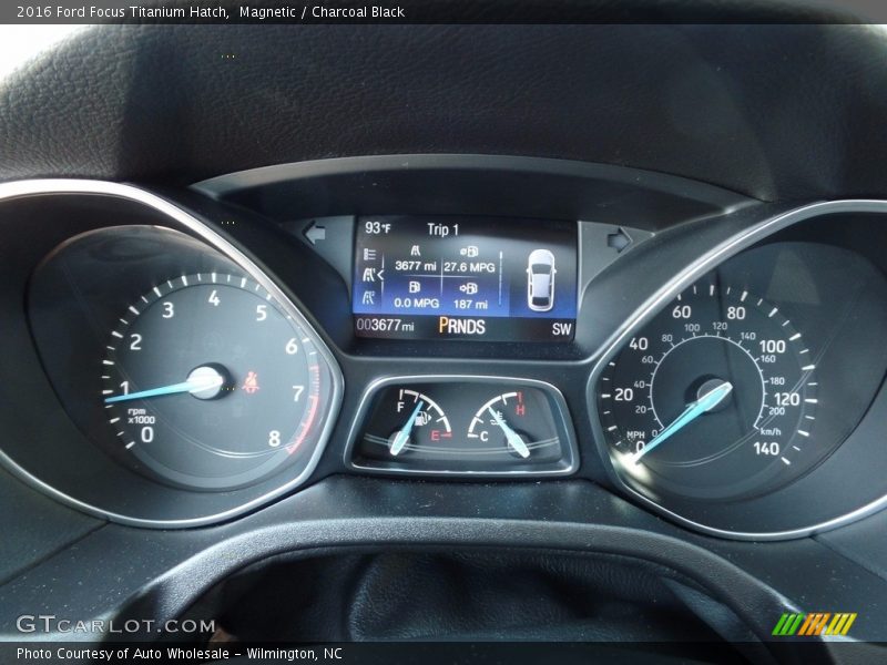 Magnetic / Charcoal Black 2016 Ford Focus Titanium Hatch