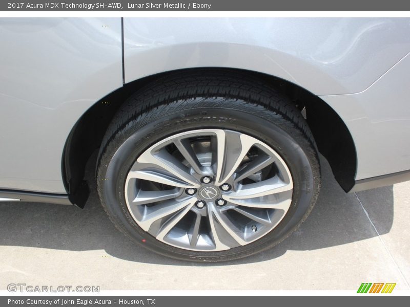 Lunar Silver Metallic / Ebony 2017 Acura MDX Technology SH-AWD