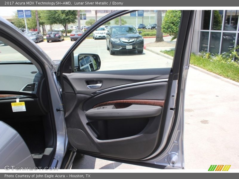 Lunar Silver Metallic / Ebony 2017 Acura MDX Technology SH-AWD