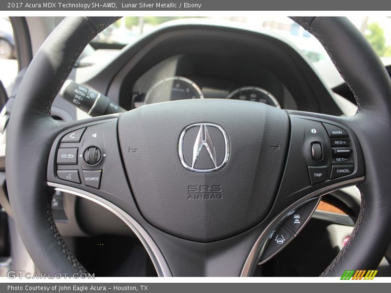 Lunar Silver Metallic / Ebony 2017 Acura MDX Technology SH-AWD