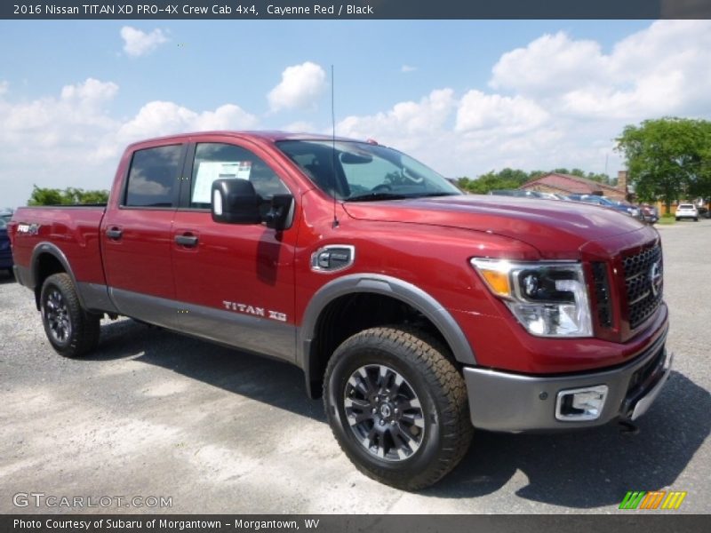 Cayenne Red / Black 2016 Nissan TITAN XD PRO-4X Crew Cab 4x4