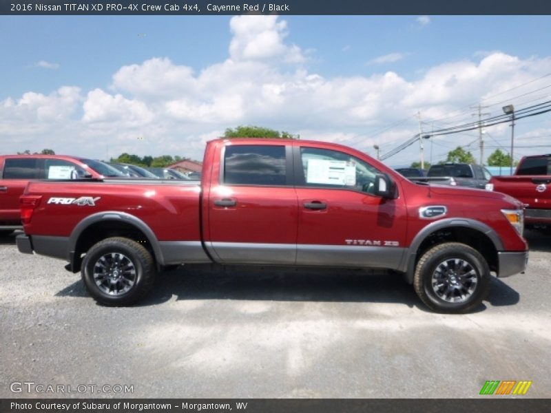 Cayenne Red / Black 2016 Nissan TITAN XD PRO-4X Crew Cab 4x4