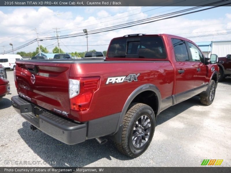Cayenne Red / Black 2016 Nissan TITAN XD PRO-4X Crew Cab 4x4