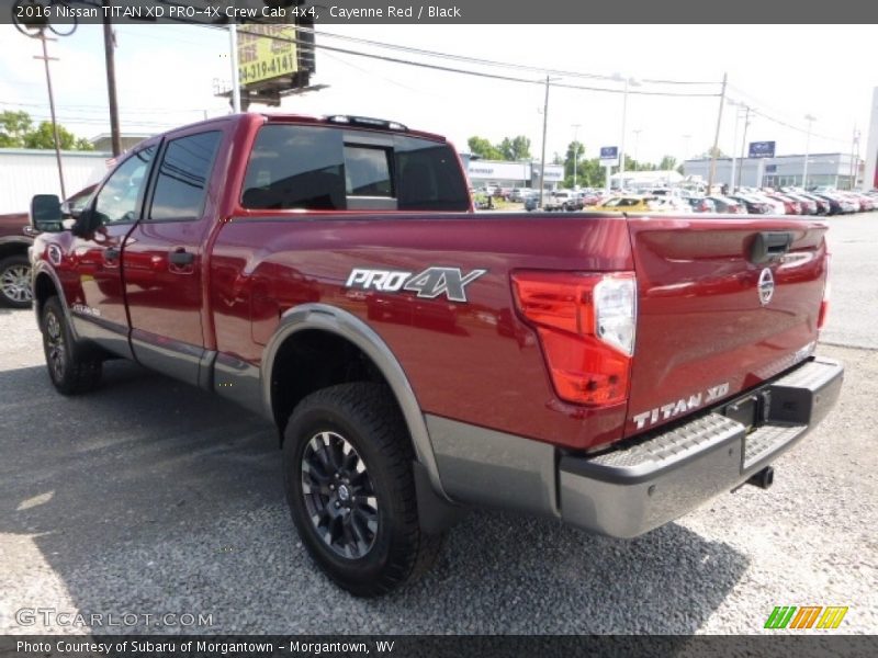 Cayenne Red / Black 2016 Nissan TITAN XD PRO-4X Crew Cab 4x4