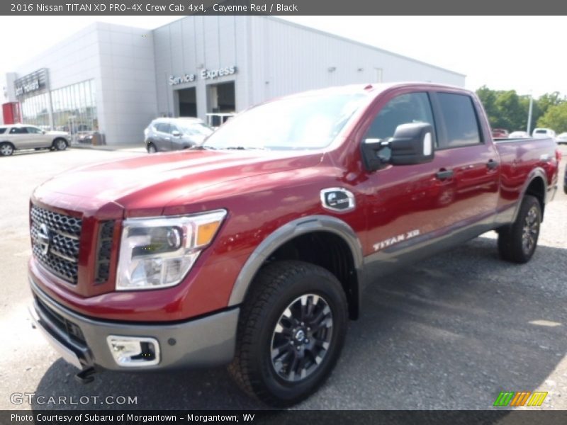 Cayenne Red / Black 2016 Nissan TITAN XD PRO-4X Crew Cab 4x4