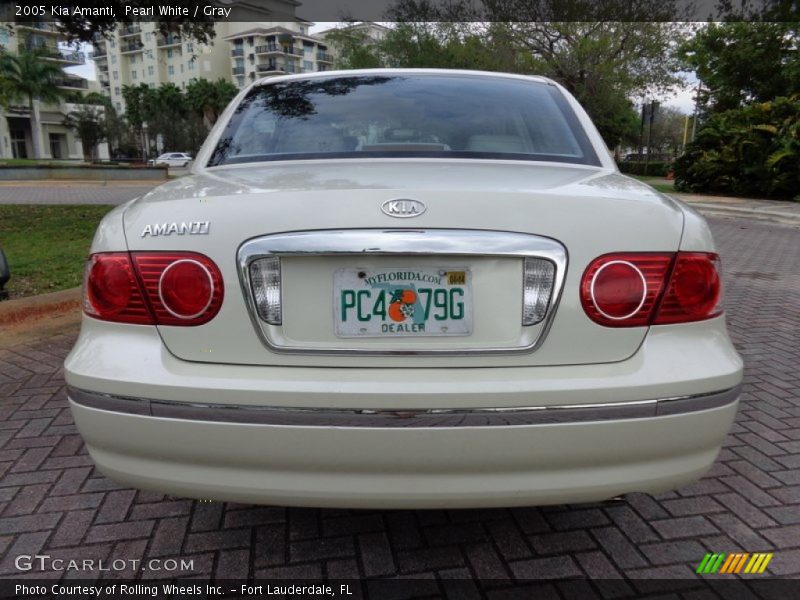 Pearl White / Gray 2005 Kia Amanti