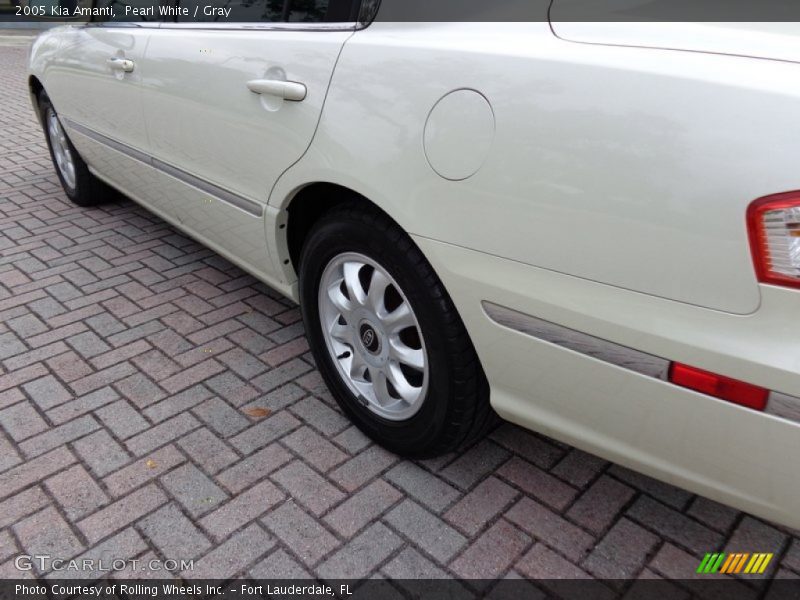 Pearl White / Gray 2005 Kia Amanti