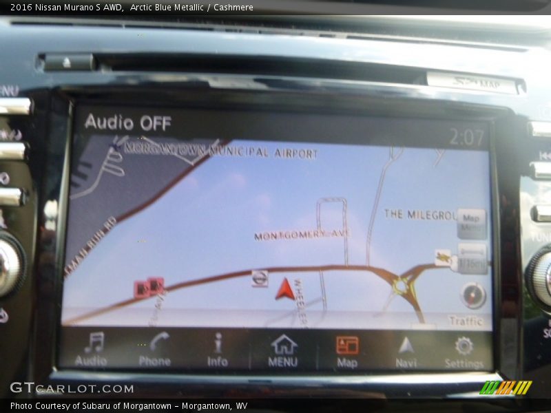 Arctic Blue Metallic / Cashmere 2016 Nissan Murano S AWD