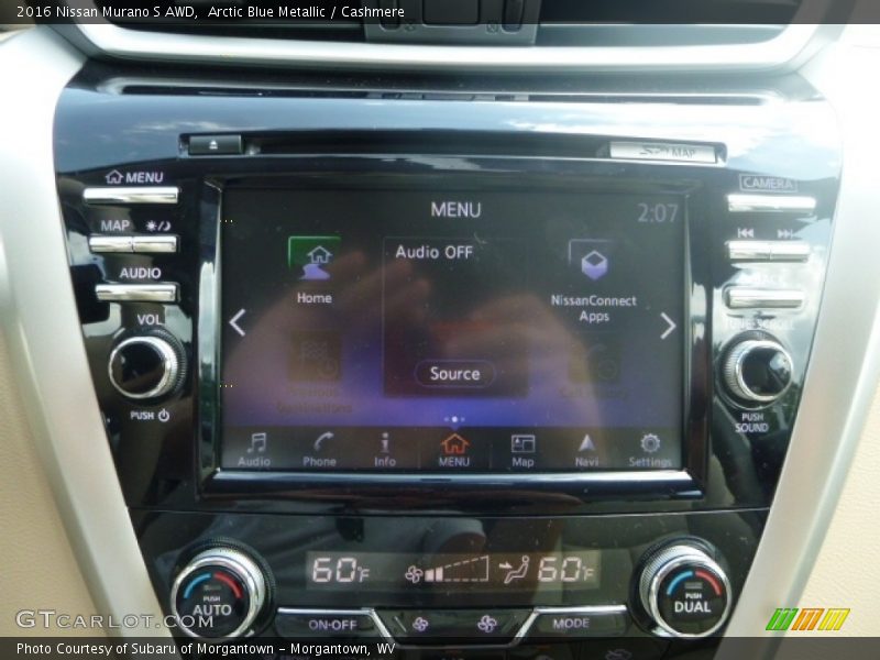 Arctic Blue Metallic / Cashmere 2016 Nissan Murano S AWD