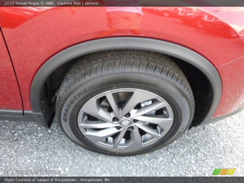 Cayenne Red / Almond 2016 Nissan Rogue SL AWD