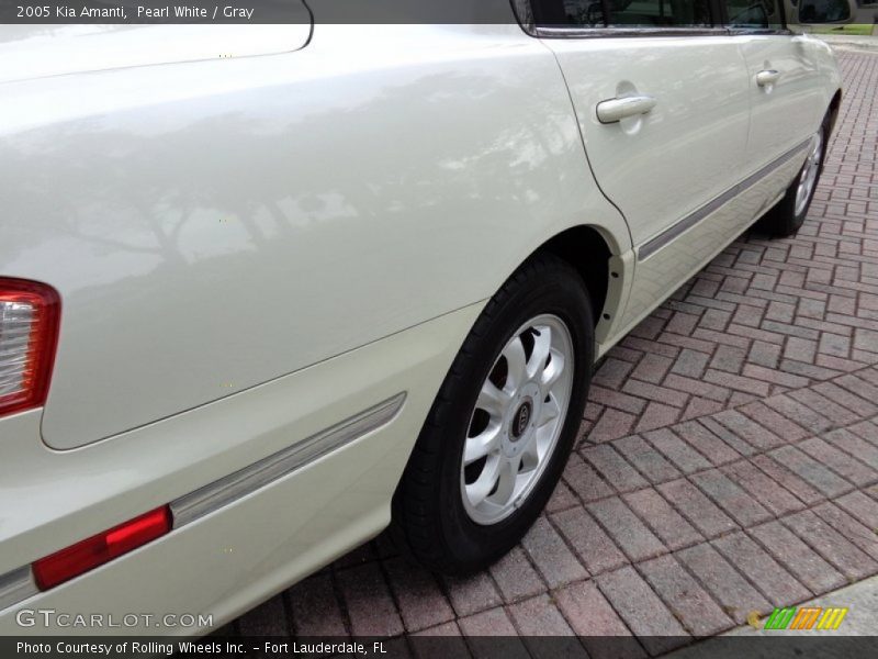 Pearl White / Gray 2005 Kia Amanti