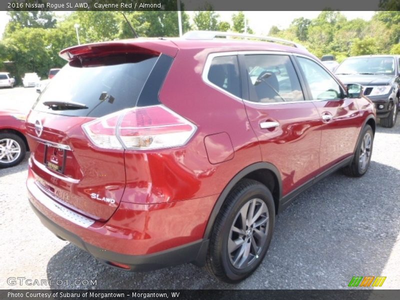 Cayenne Red / Almond 2016 Nissan Rogue SL AWD