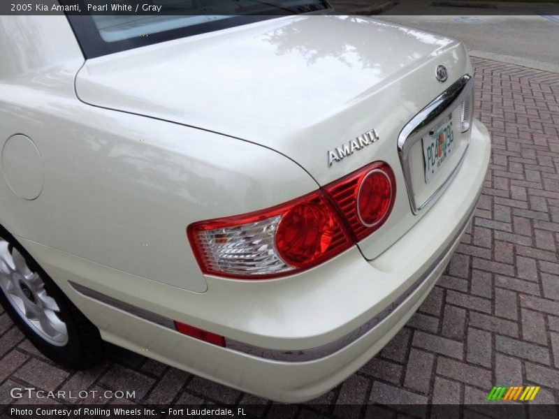 Pearl White / Gray 2005 Kia Amanti