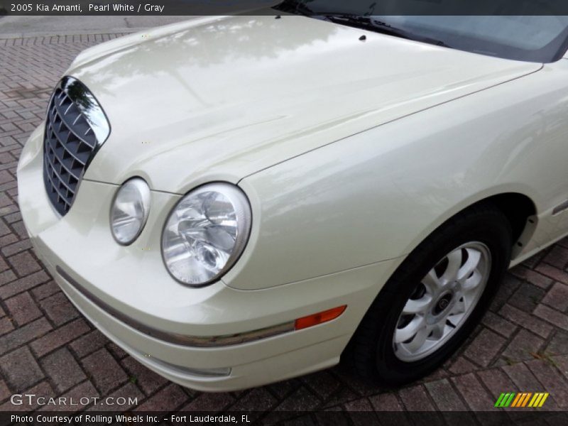 Pearl White / Gray 2005 Kia Amanti