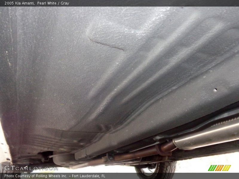 Pearl White / Gray 2005 Kia Amanti