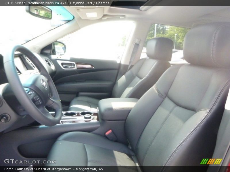 Cayenne Red / Charcoal 2016 Nissan Pathfinder Platinum 4x4