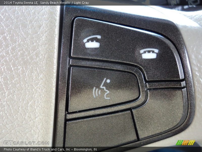 Sandy Beach Metallic / Light Gray 2014 Toyota Sienna LE