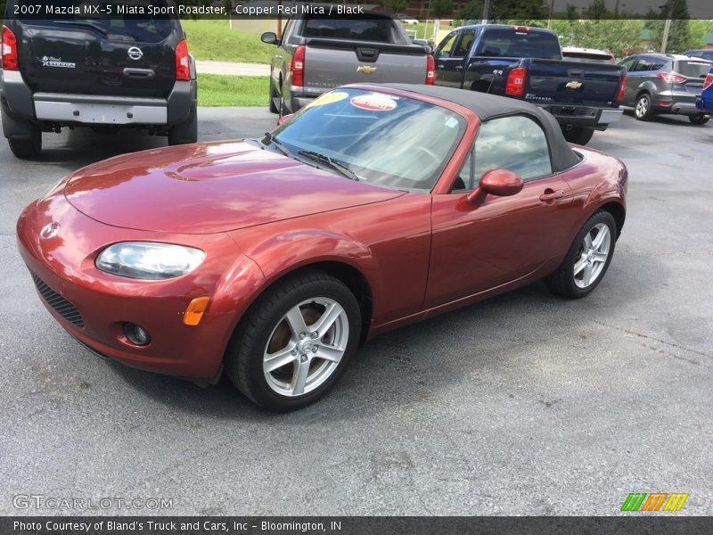 Copper Red Mica / Black 2007 Mazda MX-5 Miata Sport Roadster