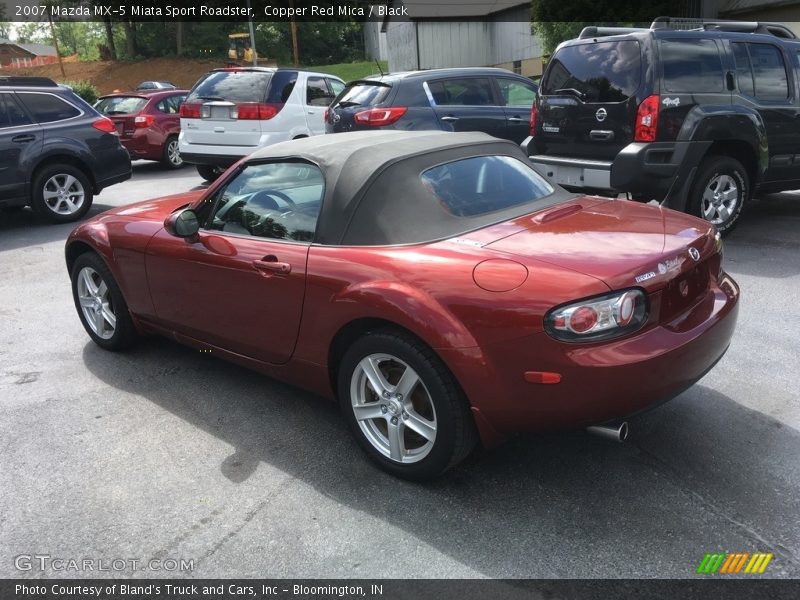 Copper Red Mica / Black 2007 Mazda MX-5 Miata Sport Roadster