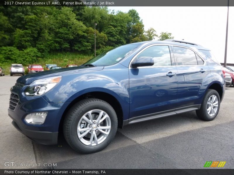 Patriot Blue Metallic / Jet Black 2017 Chevrolet Equinox LT AWD