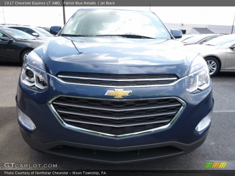 Patriot Blue Metallic / Jet Black 2017 Chevrolet Equinox LT AWD