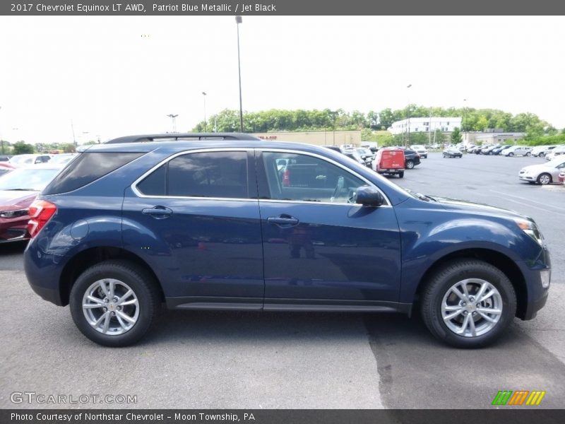 Patriot Blue Metallic / Jet Black 2017 Chevrolet Equinox LT AWD