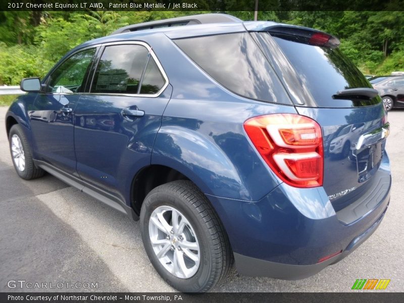 Patriot Blue Metallic / Jet Black 2017 Chevrolet Equinox LT AWD