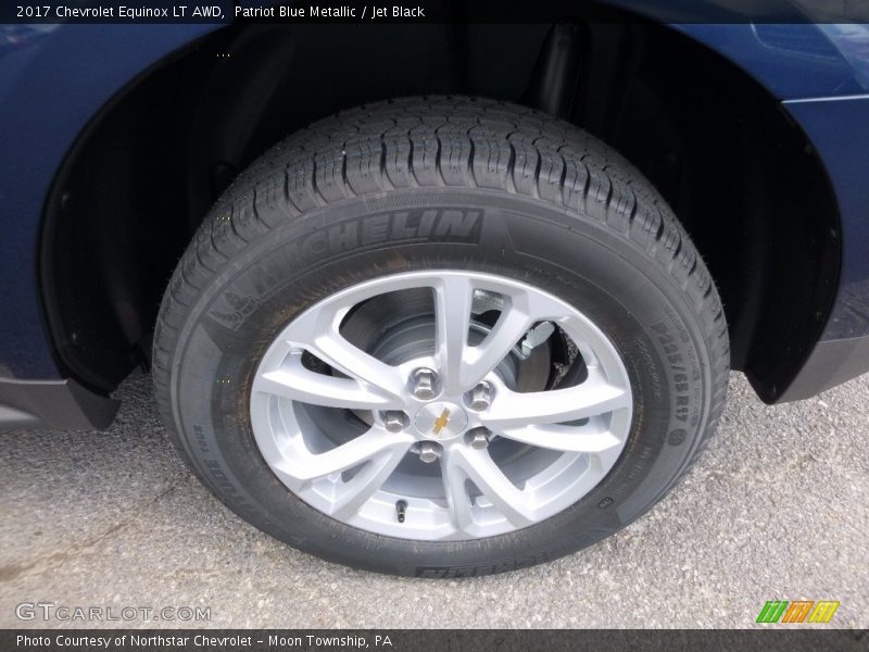 Patriot Blue Metallic / Jet Black 2017 Chevrolet Equinox LT AWD