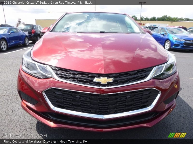 Siren Red Tintcoat / Jet Black 2016 Chevrolet Cruze LT Sedan