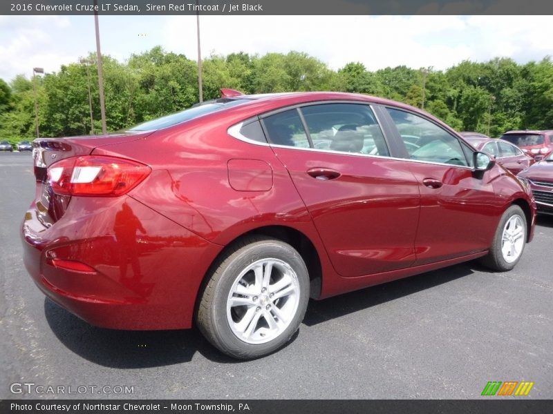 Siren Red Tintcoat / Jet Black 2016 Chevrolet Cruze LT Sedan