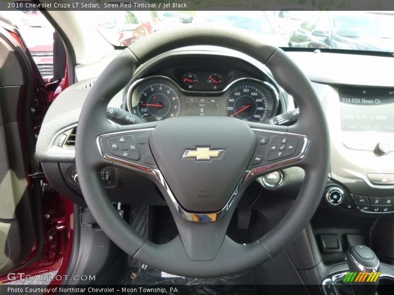 Siren Red Tintcoat / Jet Black 2016 Chevrolet Cruze LT Sedan