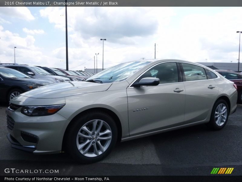 Champagne Silver Metallic / Jet Black 2016 Chevrolet Malibu LT