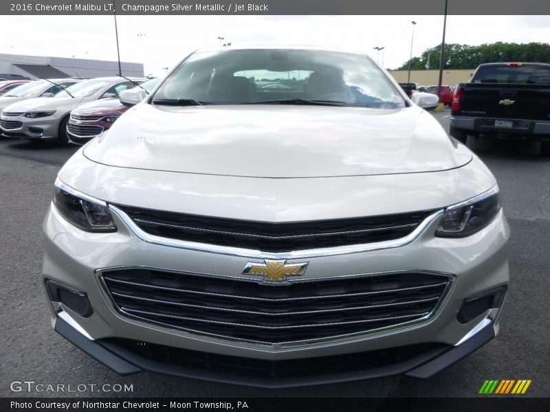 Champagne Silver Metallic / Jet Black 2016 Chevrolet Malibu LT